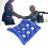 Cojín inflable para asiento de PVC azul, elástico. 16