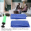 Cojín inflable para asiento de PVC azul, elástico. 9