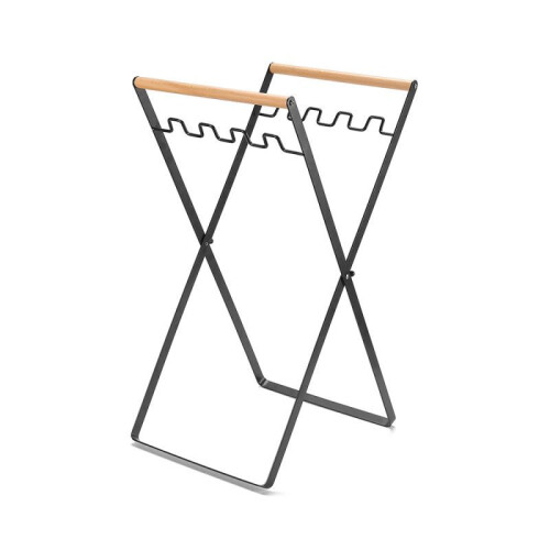 Soporte para bolsas de basura con marco de hierro plegable 1