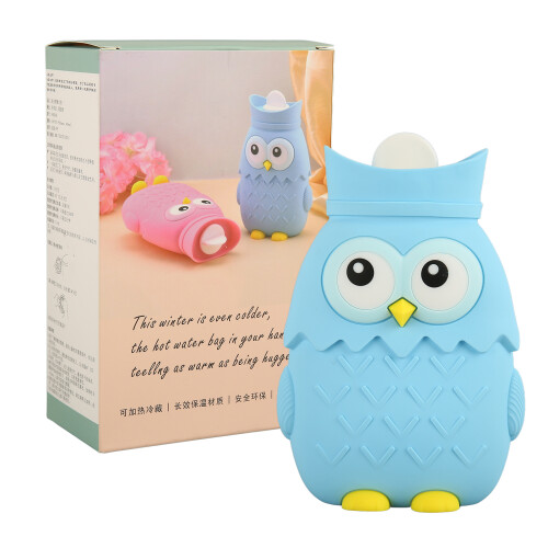 Owl Heißwasserflasche - Modell 400 ml - Hellblau 1