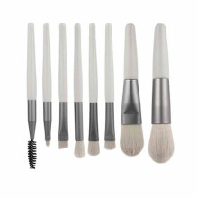 Make-up-Pinsel-Set, 8 Stück, 15  10  1,4 cm Natur
