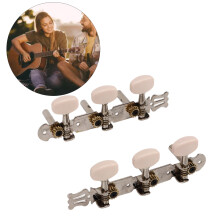 2 Stück cremefarbene Metall-Stimmwirbel 3L 3R Gitarre