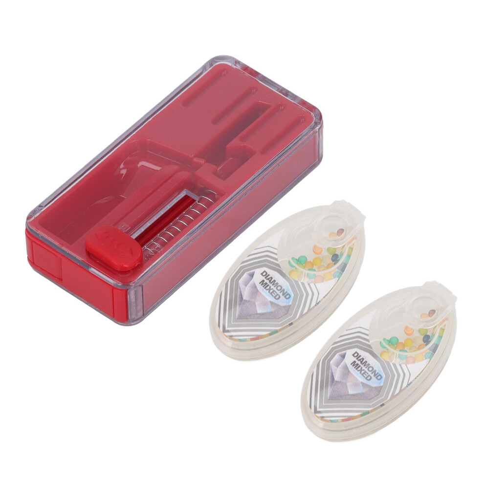 Red Cigarette Burst Capsule Box Abs One Hand Operation Cigarette Flavor Bead Holder For Smoking Accessories