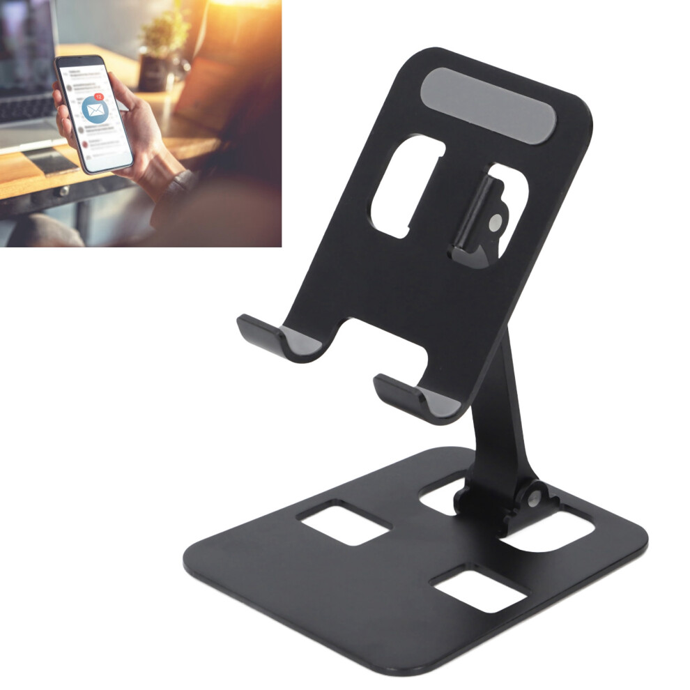 Desk Phone Stand Aluminum Alloy Adjustable Angle Antislip Silicone Phone Holder Stand For Tablet Phone Below 12.9In 6941319518647