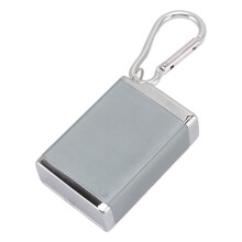 Mini Zinklegierungs-Aschenbecher Schlüsselanhänger Silber 60 g