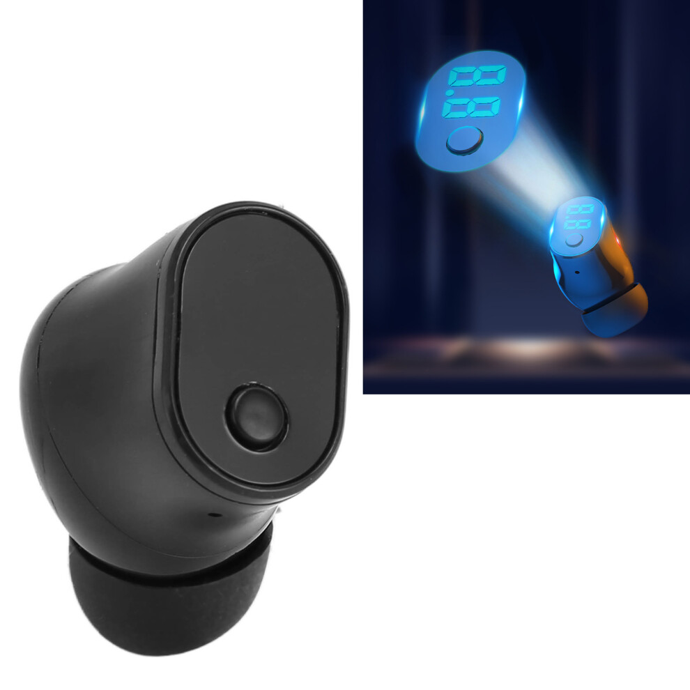 Single Bluetooth Mini Earbuds Bluetooth 5.2 Noise Reduction Ergonomic Digital Display Single Ear Wireless Headphone 8361319519266