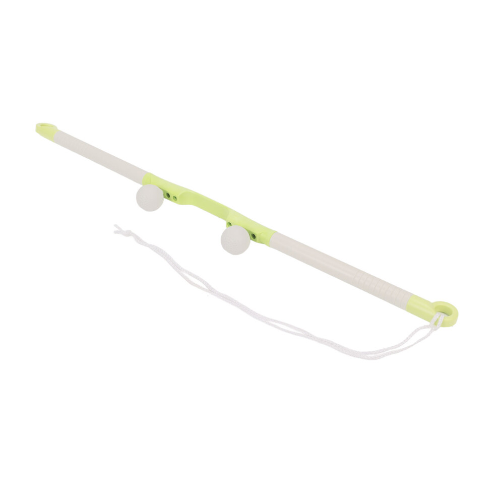 Yellow Handheld Neck Massager Roller Stick Reduce Discomfort Detachable Neck Massage Roller Balls