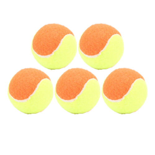5 Stück 6 cm elastische Squashbälle orange Tennisbälle 1