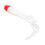 4 Stück lebensechte PVC-Köder Rot-Weiß 57 g / 2,01 oz 9