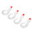 4 Stück lebensechte PVC-Köder Rot-Weiß 57 g / 2,01 oz 7