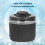 Grau Auto-Aschenbecher LED mit Deckel CR1220 40mAh 6.6oz 11