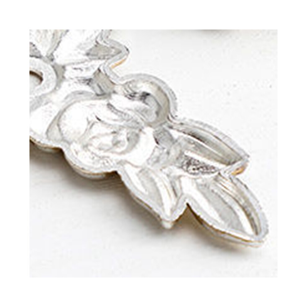 Euro Rose Cabinet Knobs Vintage Exquisite 3D Zinc Alloy Flower Drawer Pull Handles For Kitchen Bedroom And Bathroom Leaf Ivory With Gold Tr 4941319517475