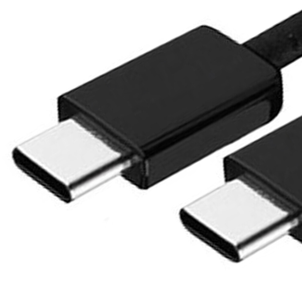 Type C To Type C Cable Pd Fast Charging Flexible Type C Data Cord For Android For Note 10 Phone 3.3Ft Black 8741319522563