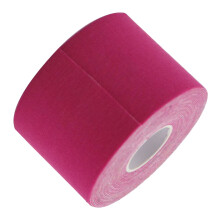 Cinta elástica deportiva de algodón rosa, 5 m de largo y 2 pulgadas de ancho