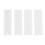 4Pcs Cake Scraper Durable Eco Friendly Plastic 8 Styles Hanging Hook Design Cake Smoother for Baking DIY White 10