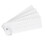 4Pcs Cake Scraper Durable Eco Friendly Plastic 8 Styles Hanging Hook Design Cake Smoother for Baking DIY White 5