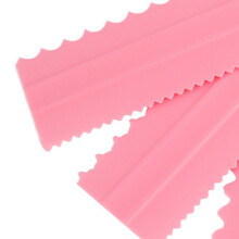 Modell: 4 Stück Kuchen-Schaber - 7,5 x 22,8 cm 200 g Pink