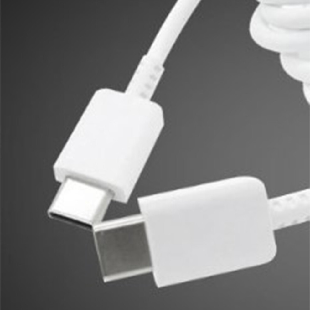 Type C To Type C Cable Pd Fast Charging Flexible Type C Data Cord For Android For Note 10 Phone 3.3Ft White 8271319523487