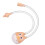 Eulenförmiger Nasensauger für Babys 21x3.2 cm orange 6