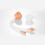 Eulenförmiger Nasensauger für Babys 21x3.2 cm orange 9
