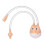 Eulenförmiger Nasensauger für Babys 21x3.2 cm orange 2