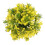 Bola de césped artificial para acuario de plástico amarillo. 5
