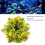 Bola de césped artificial para acuario de plástico amarillo. 7