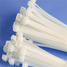 1000 piezas de bridas blancas de nylon para cables 1.8mm / 0.07in