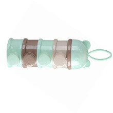 Großer 4-Schicht grüner Milchpulverspender, 22 cm Kapazität, tragbar