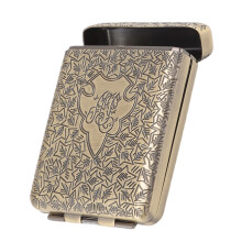 Retro Zigarettetui 16 Stück 69x23x99mm Bronze