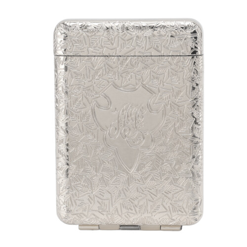 Retro Zigarettenetui 16 Stück 69x23x99mm Silber 1