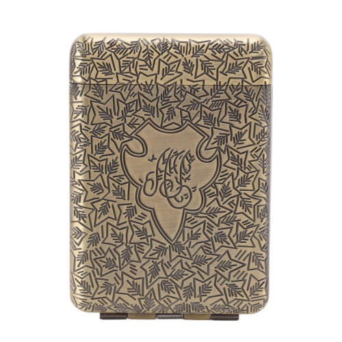 Retro Zigarettetui 16 Stück 69x23x99mm Bronze 1
