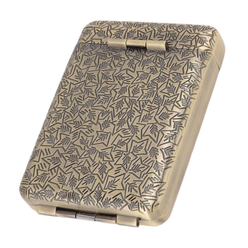 Retro Zigarettetui 16 Stück 69x23x99mm Bronze 2