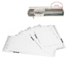 15 Lochkarten für Strickmaschinen weiches Plastik Blumenmuster für KH892 KH891