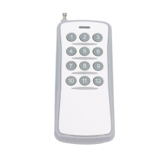 DC12V 433MHz Wireless Remote Control 12 Buttons Long Distance Transmitter Receiver for LED Light Warehouse Door Control