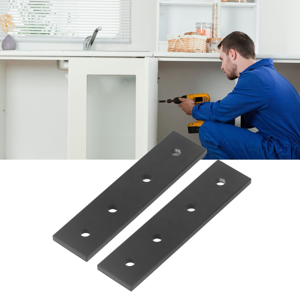 2Pcs 4 Hole Connecting Plates Aluminum Alloy Flat Straight Brackets Metal Fastener Accessories 3030 4611319532982