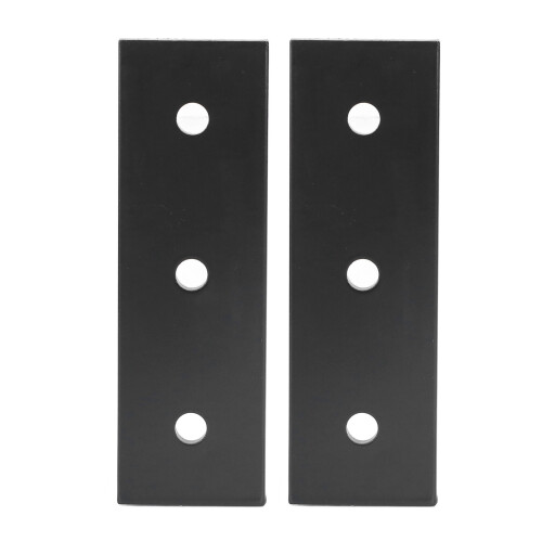 2 piezas de placa de unión de aluminio 4040, soporte de 3 orificios. 1
