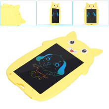 Welpenförmiges LCD-Tablet für Kinder, 140 mAh, Gelb