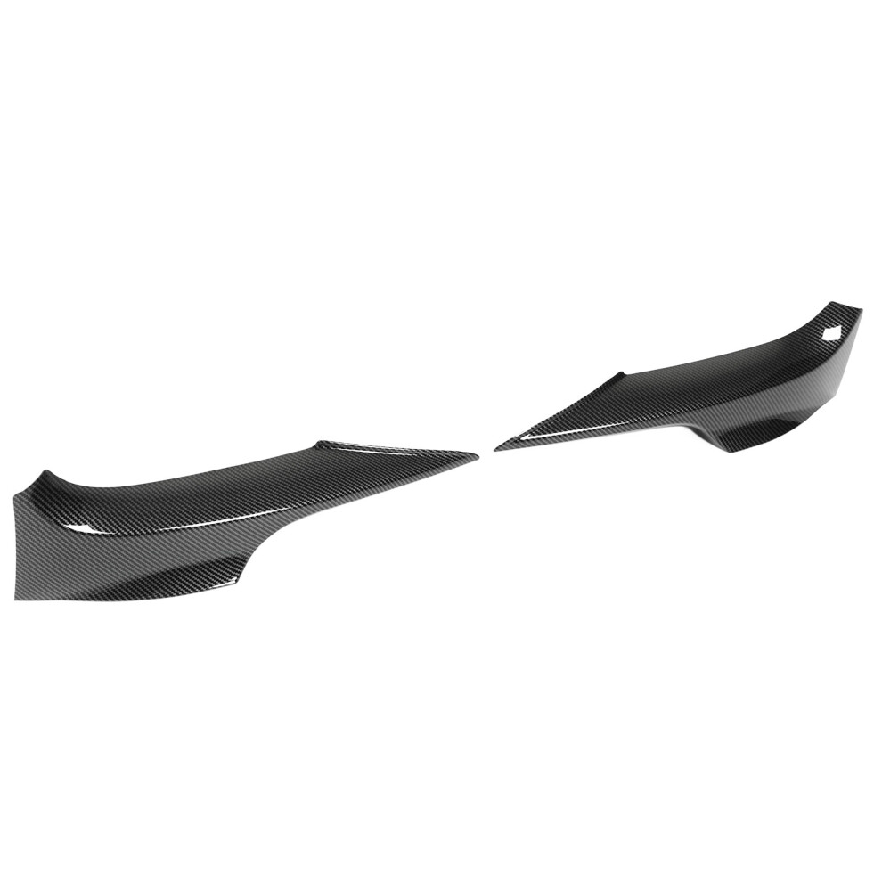 Front Bumper Lips Corner Spoilers Splitters Lower Bumper Protector Trim For 3 Series E92 M Sport Coupe 2006Â2010 Carbon Fiber Style 5091319536699