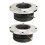 GTTP 15 2x150W Auto-Tweeter 4Ω 2 Stück Silber 14