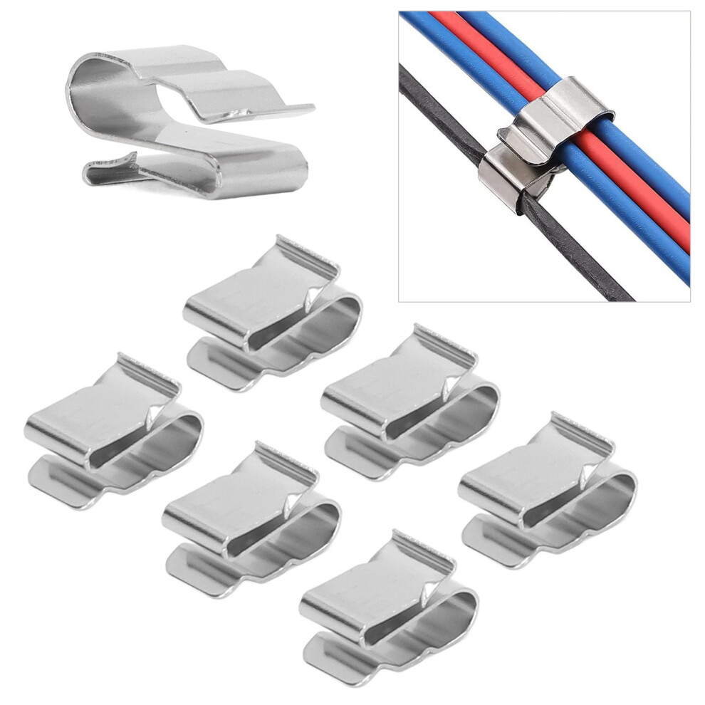 50 Pcs Solar Panel Cable Clips Stainless Steel Photovoltaic Wire Clip For Home Kayaks Fishing Boats Trailers 8771319537458