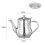 Edelstahl-Öler 250 ml Silber 10,5  7,3  6,8 cm 2
