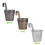 Metal Wall Planter Vertical Ribbed Design Wall Mount Flower Pot 8