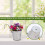 Metal Wall Planter Vertical Ribbed Design Wall Mount Flower Pot 13