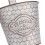 Metal Wall Planter Vertical Ribbed Design Wall Mount Flower Pot 7
