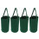 4 macetas para tomates invertidos 38x33x1 cm verde 2
