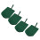 4 macetas para tomates invertidos 38x33x1 cm verde 16