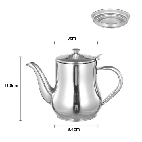 Modell: Oiler 250 ml Edelstahl Silber 10,5x7,3x6,8 cm 1