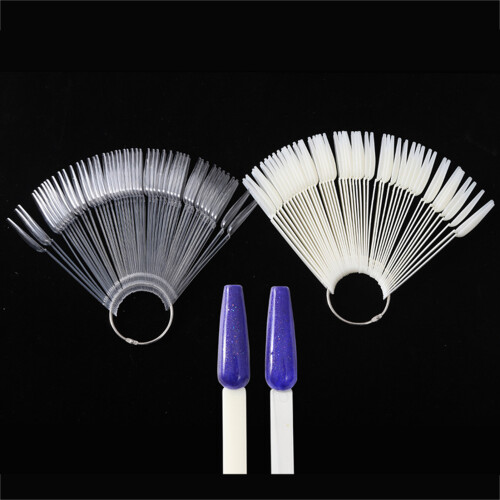 50 Stück Nagellack-Farbkarten – Transparentes Kunststoffbrett 2