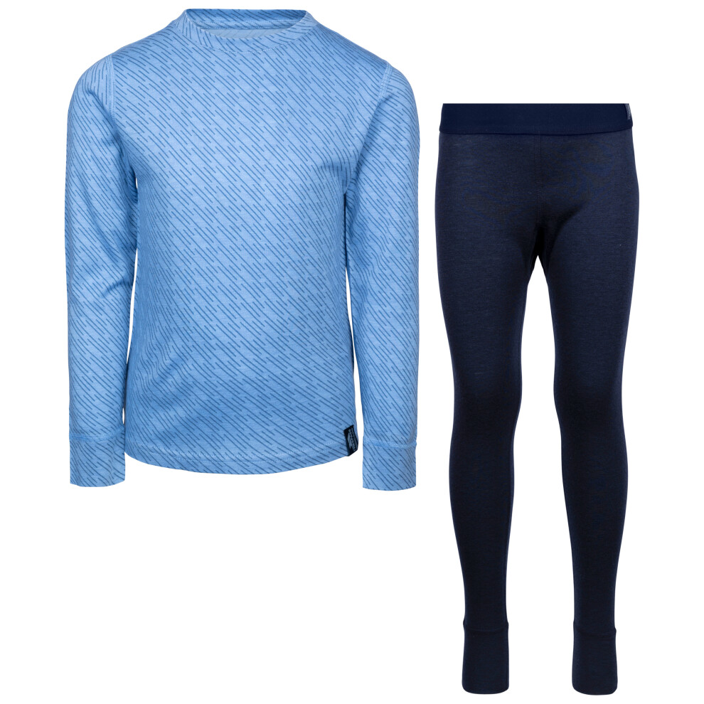 (5-6 Years, Cornflower) Trespass Unisex Kids Thermal Base Layer Set Alec
